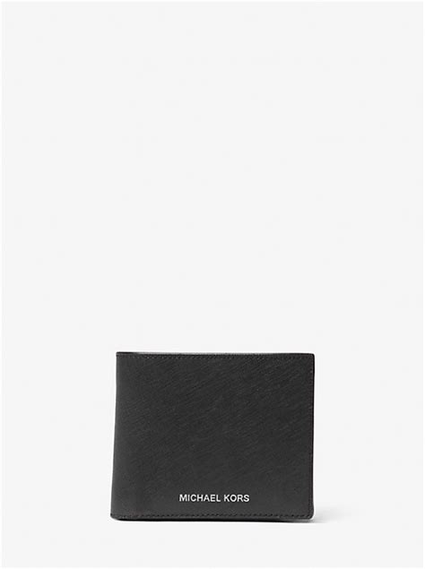 michael kors harrison leather billfold wallet|Michael Kors slim bifold wallet.